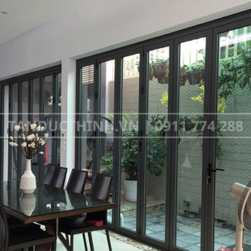 Cửa Nhôm XINGFA Hệ 63 – Kiểu Cửa Đi Mở Xếp Trượt Hiện Đại