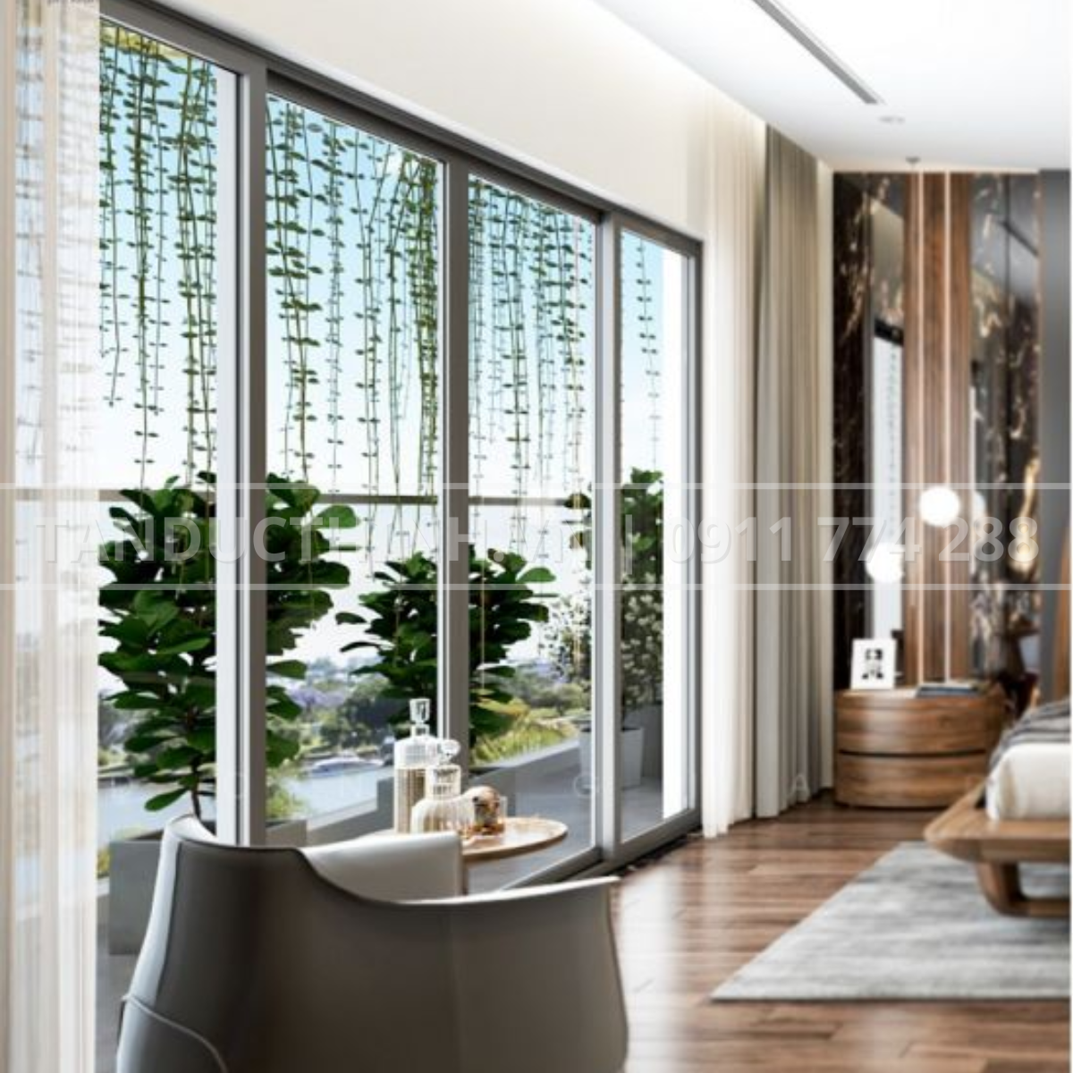 R80 - Hệ cửa mở lùa nhôm Rolan