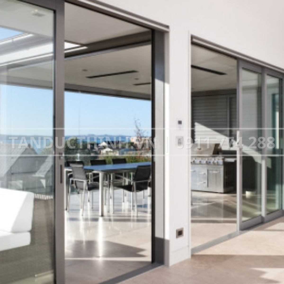 RT120 - Hệ cửa mở lùa bản lớn nhôm Rolan