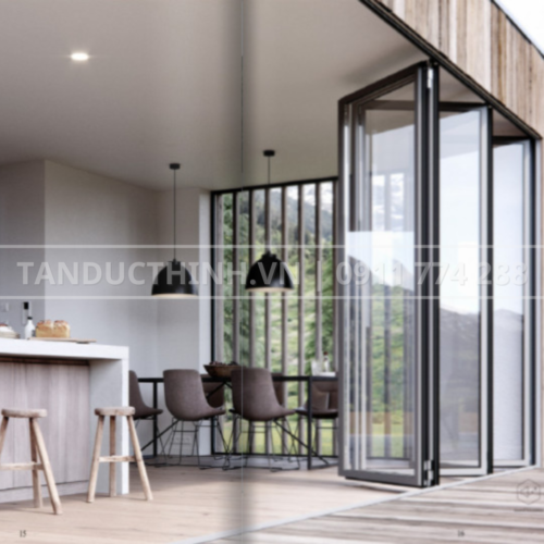 RX73- Hệ cửa xếp trượt nhôm Rolan